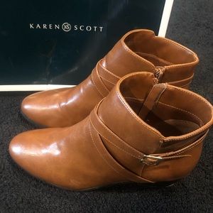 Tan ankle boots